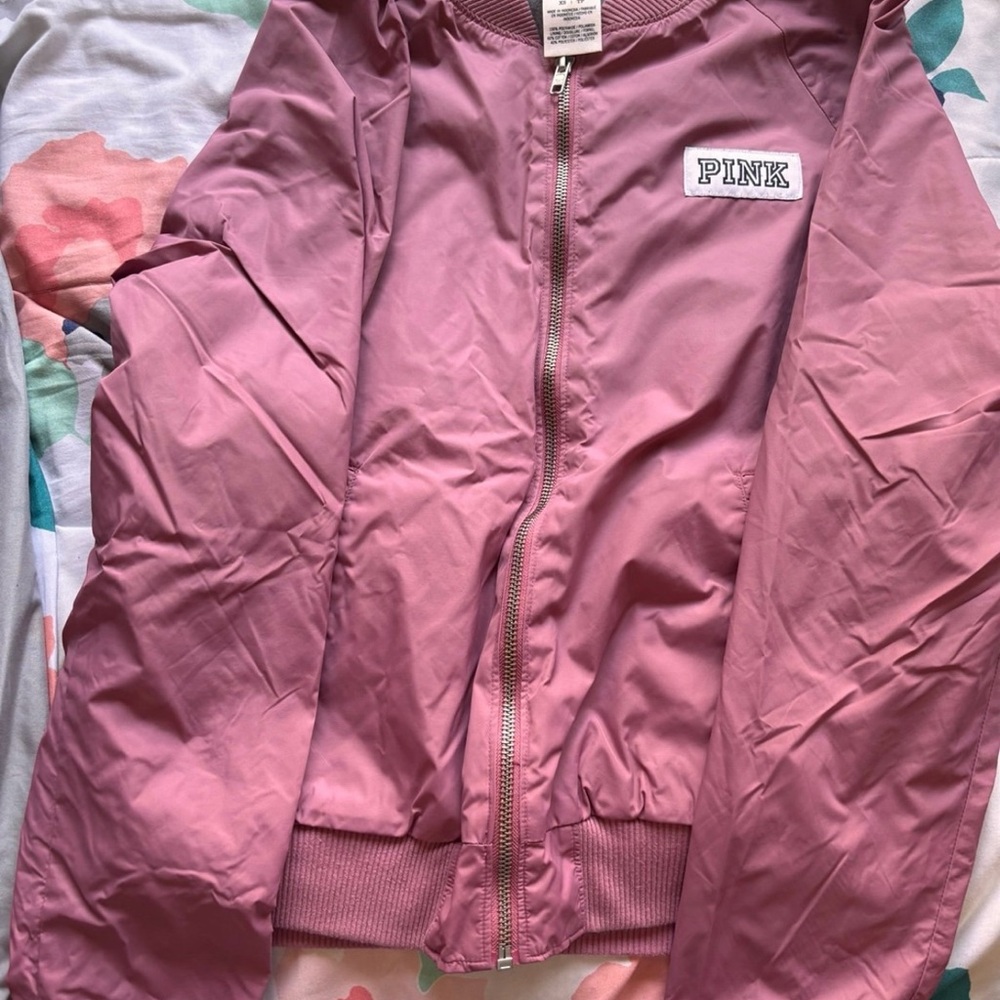 PINK Victoria's Secret Pink Bomber Jacket Lightweight Casual